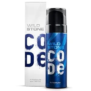 WILD STONE CODE Titanium Long Lasting No Gas Body Perfume Spray For Men, 150Ml