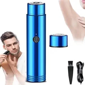 ARUND Electric Razor Shaver Hair Trimmer for Men | Dual-edge Blades | USB Painless Electric Beard Hair Shaves Touch Up Travel Mini Trimmer, Waterproof, Eco-/Travel-/User-Friendly