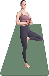 Yoga Mat Gym Workout 4mm Thick, Anti-Slip, Eco-Friendly, Exercise, 4mm Thick, Lifelong Yoga Mat (4MM,) (Green, 4 mm)