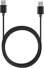 NISHTECH 1M USB 2.0 Type A Male To USB A To A Cable Male Cable For Computer And Laptop (Black)