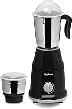 Lifelong Mixer Grinder for Kitchen - 2 Jars 500 Watt - Mixie with Mini Jar for Chutney & Liquidizing Jar used as Wet Grinder & Blender for Milkshake, Smoothie, Puree -Stainless Steel Blades (LLMG93)