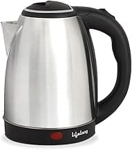 Lifelong ISI Certified Electric Kettle 1.5L with Stainless Steel Body, Easy and Fast Boiling of Water for Instant Noodles, Soup, Tea etc. (1 Year Manufacturer's Warranty, Silver, LLEK15) 1500 W