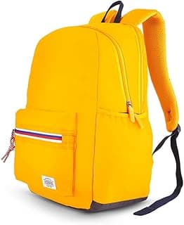 American Tourister Carter | 28L Backpack | 15.6" Laptop Bag | 2.5 Compartments | College & Office Backpack for Men and Women | Yellow/Orange | 1 Year Global Warranty