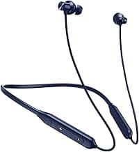 pTron Tangent Rush w/ 50Hrs Playtime, Pristine Sound, Dual-Device Pairing, Bluetooth 5.4 Wireless in-Ear Earphones with Mic, Voice Assistant, Type-C Fast Charging & IPX5 Water Resistant (Ink Blue)