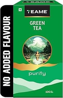 TE-A-ME Green Tea 100 Bags | Green Tea 100 Bags Env | No Added Flavour