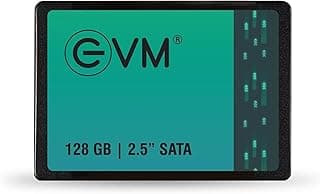 EVM 128GB 2.5 Inch SATA III Internal SSD | Up to 550MB/s Read 500MB/s Write | 3D NAND Storage for Laptop Desktop Upgrade | 5 Year Warranty (EVM25/128GB)
