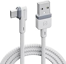 Portronics Konnect L POR-1403 Fast Charging 3A Type-C Cable 1.2 Meter with Charge & Sync Function for All Type-C Devices (White)