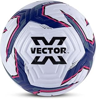 Vector X Elite Thermo Bonded Official Match Soccer Ball- Waterproof PU Seamless Technology Soccer Ball with Needle Excellent Bounce Professional Match Play Football for Men Boys Size 5