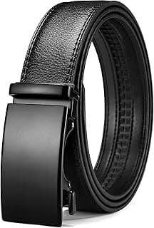 ZORO UNITED Men's Vegan Leather Belt for Men | (Formal/Casual) | Black