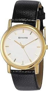 Sonata Analog White Dial Men's Watch -NJ7987YL02W