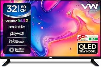 VW 80 cm (32 inches) OptimaX Series HD Ready Smart QLED Android TV VW32AQ1