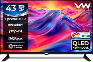 VW 109 cm (43 inches) Spectra Series Full HD Smart QLED Android TV VW43AQ3