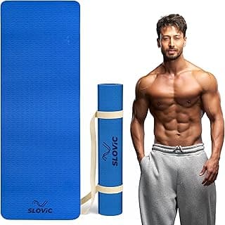 SLOVIC Yoga Mat for Women and Yoga Mat for Men, 6mm Thick Exercise Mats for Home Workout | Soft and Durable EVA Material Gym Mats
