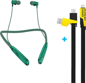 Aroma C20-NB119 Titanium Pro Upto 100H,ENC Neckband+UC720,4in1 65W Fast Charging Cable Bluetooth Price in India - Buy Aroma C20-NB119 Titanium Pro Upto 100H,ENC Neckband+UC720,4in1 65W Fast Charging Cable Bluetooth Online - Aroma : Flipkart.com