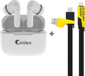 Caidea Combo 4 - TW500 Tube Upto 50H* TWS + UC720, 4in1 65W Fast Charging Cable Bluetooth Price in India - Buy Caidea Combo 4 - TW500 Tube Upto 50H* TWS + UC720, 4in1 65W Fast Charging Cable Bluetooth Online - Caidea : Flipkart.com